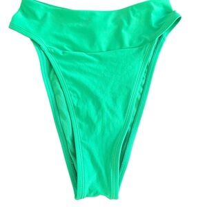 wild fable Women’s Bright Green High-Cut Bikini Bottom Size XS